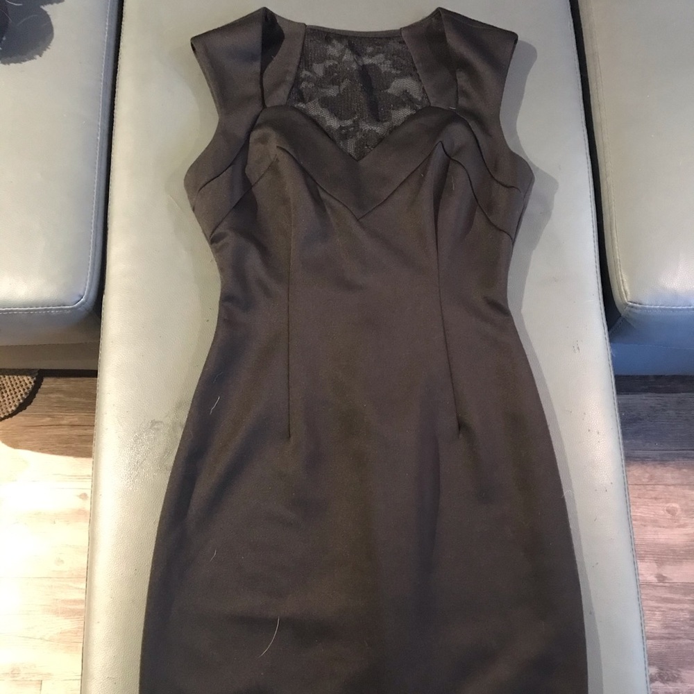 Black silk dress